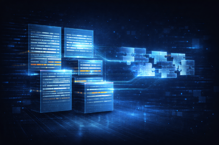 Visualization of text chunking and overlapping segments in a RAG pipeline